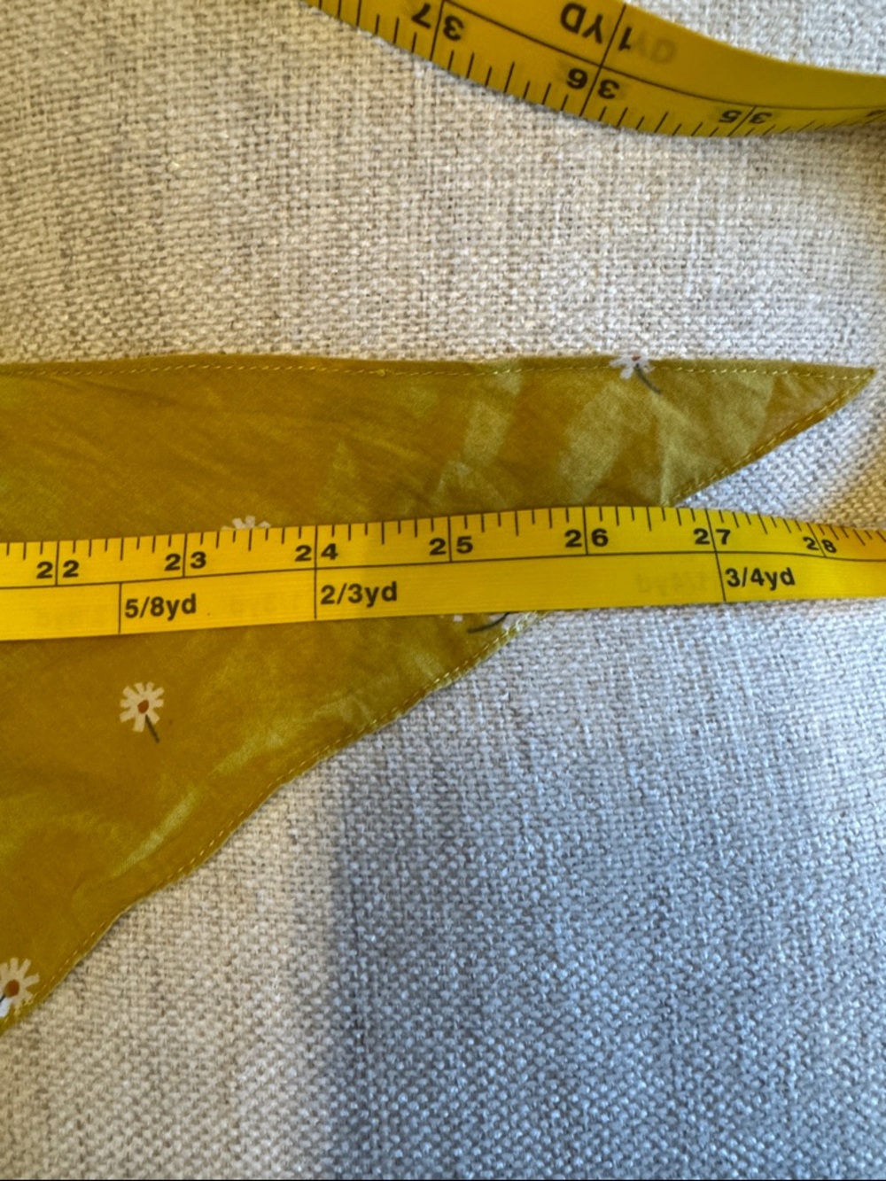 Madewell Mustard Yellow Daisy Scarf Bandana - Picture 5 of 5